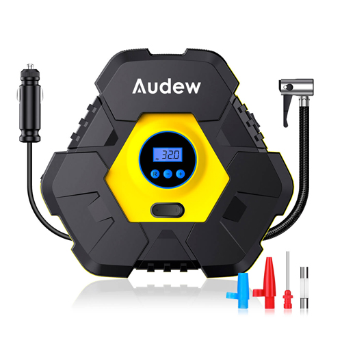 Портативный автомобильный компрессор. Audew Triangle