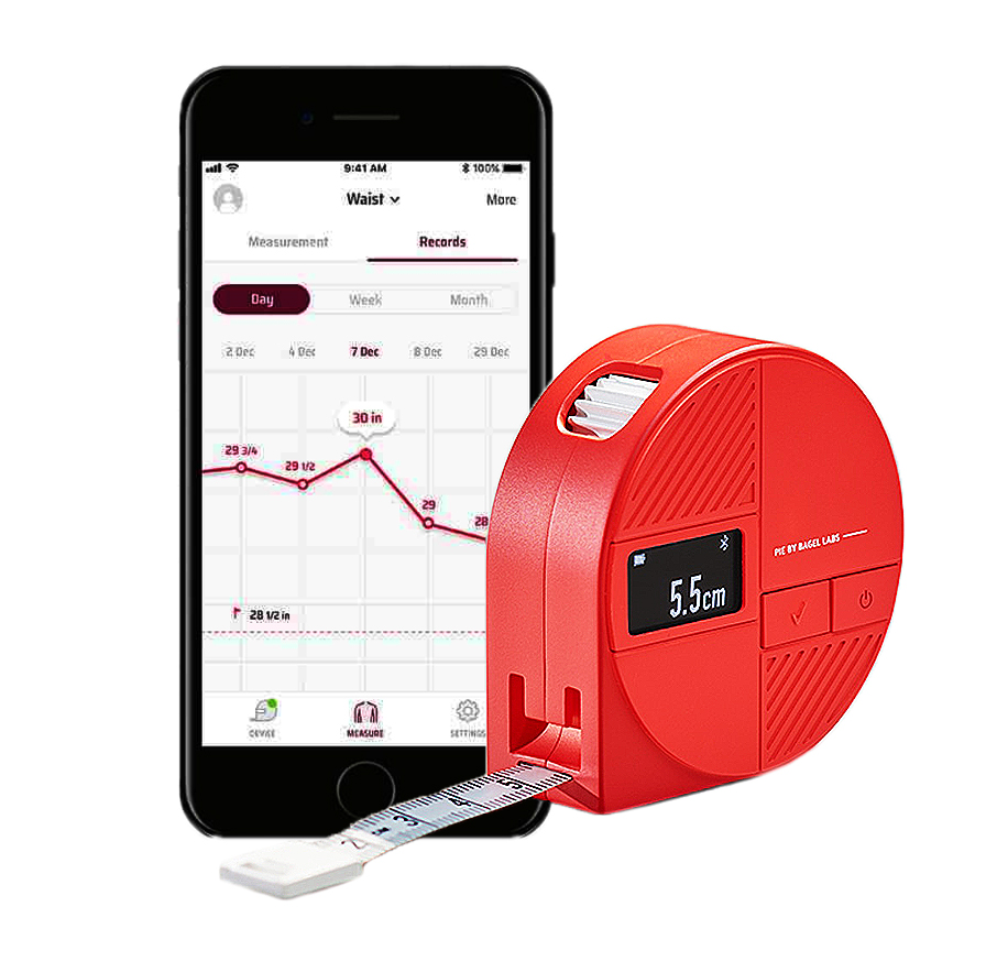 Bagel Labs PIE Smart Body Tape Measure. Умная рулетка для тела
