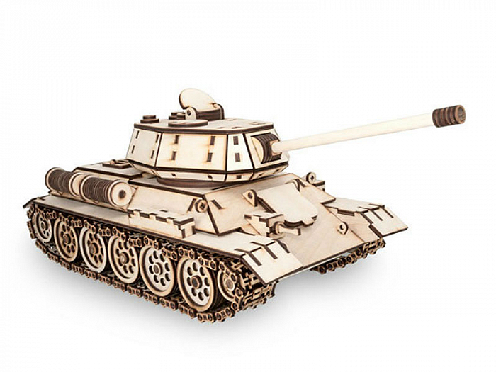 Eco Wood Art T-34. 3D-пазл танк