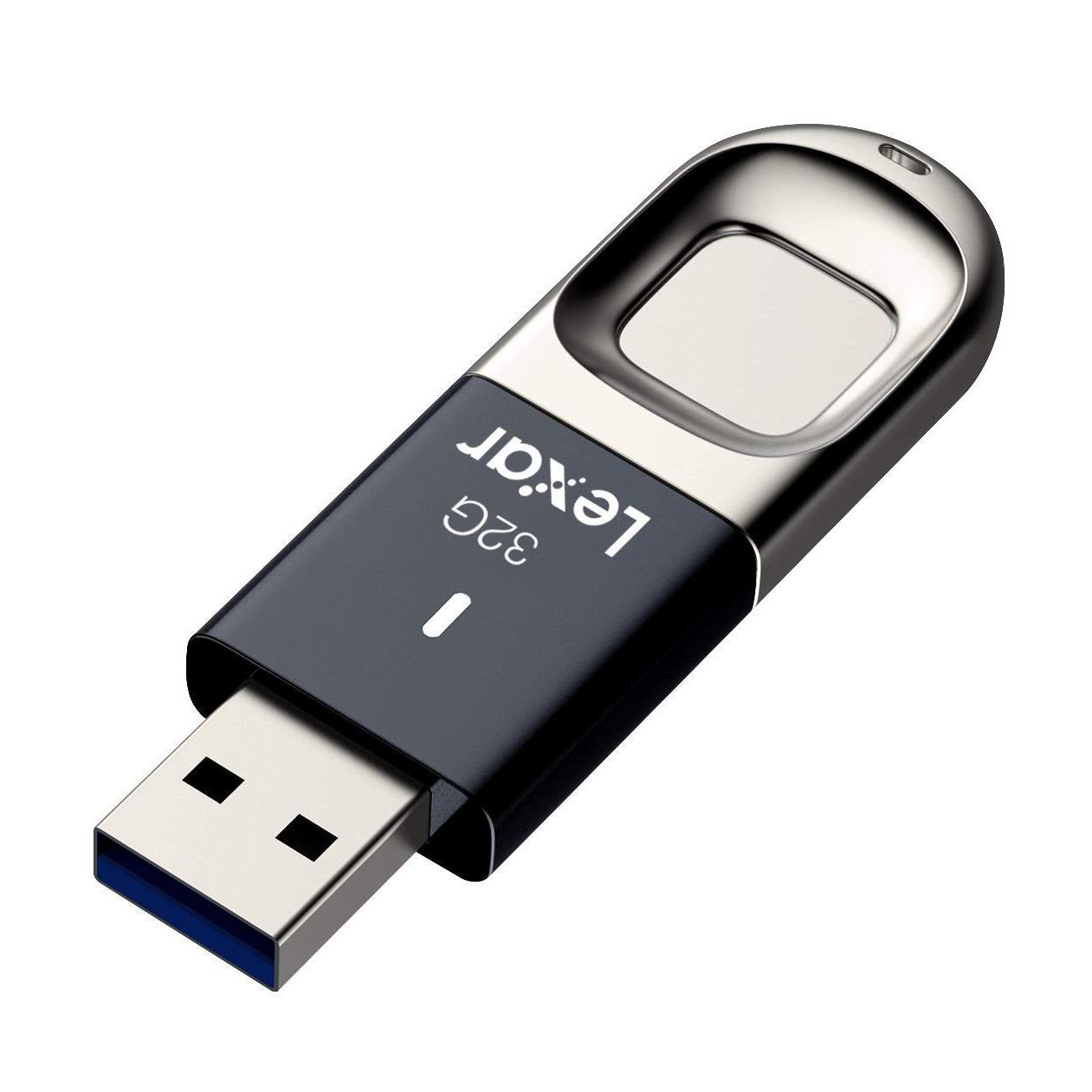 Флешка со сканером отпечатка пальца. Lexar JumpDrive F35