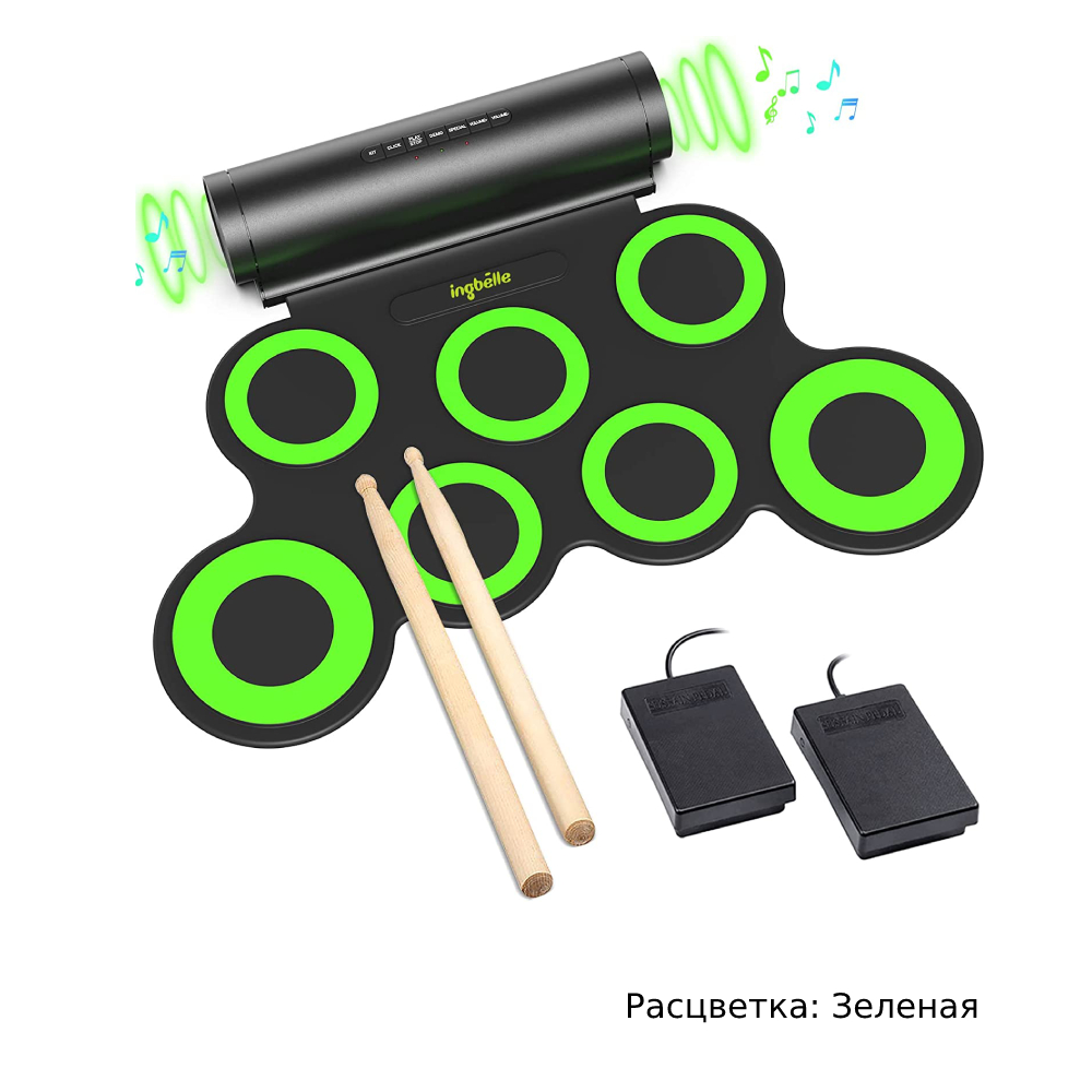 Детский портативный коврик-барабанная установка. PAXCESS