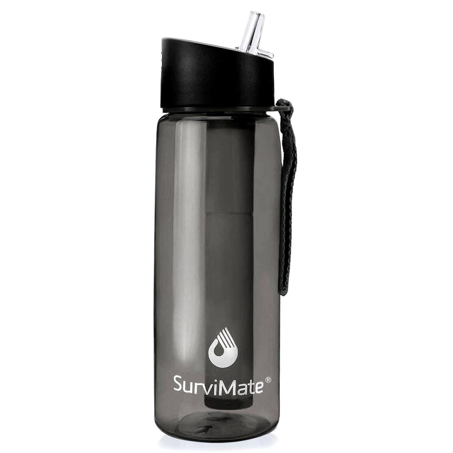 Бутылка со сменным фильтром для воды. SurviMate Filtered Bottle