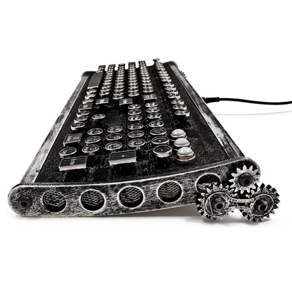 Другую клавиатуру. Datamancer Machinist Keyboard. Datamancer Custom Keyboard. Клавиатура Steampunk. Клавиатура в стиле Steampunk.