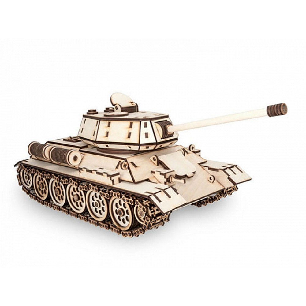 Eco Wood Art T-34. 3D-пазл танк