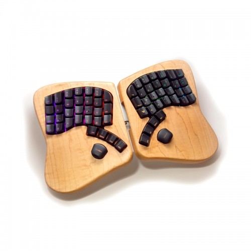 Деревянная эргономичная клавиатура. Keyboardio Model 01