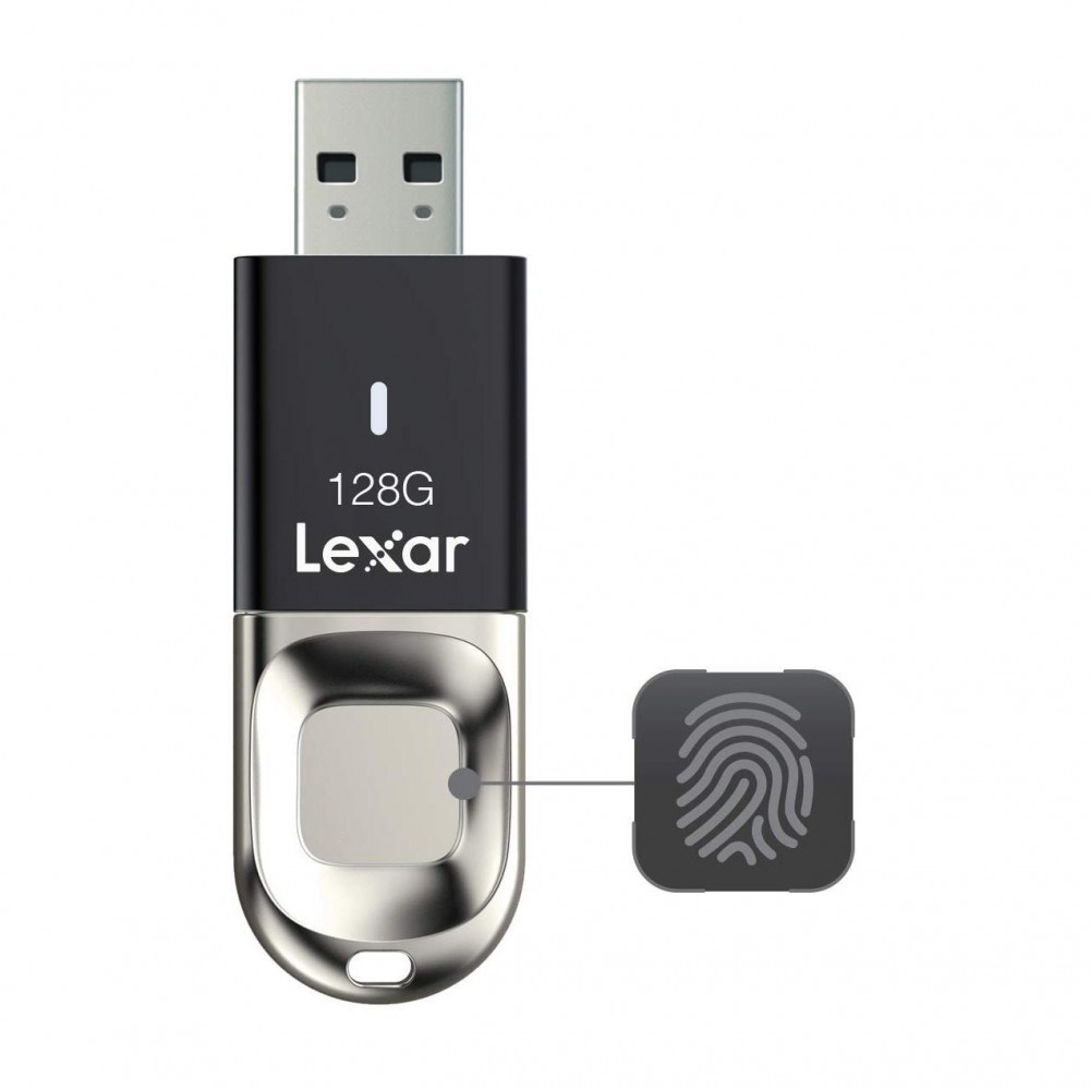 Флешка со сканером отпечатка пальца. Lexar JumpDrive F35 купить в Москве по  приятной цене