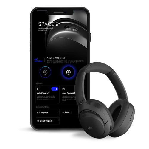Bluetooth-наушники с активным шумоподавлением. Mu6 Space 2