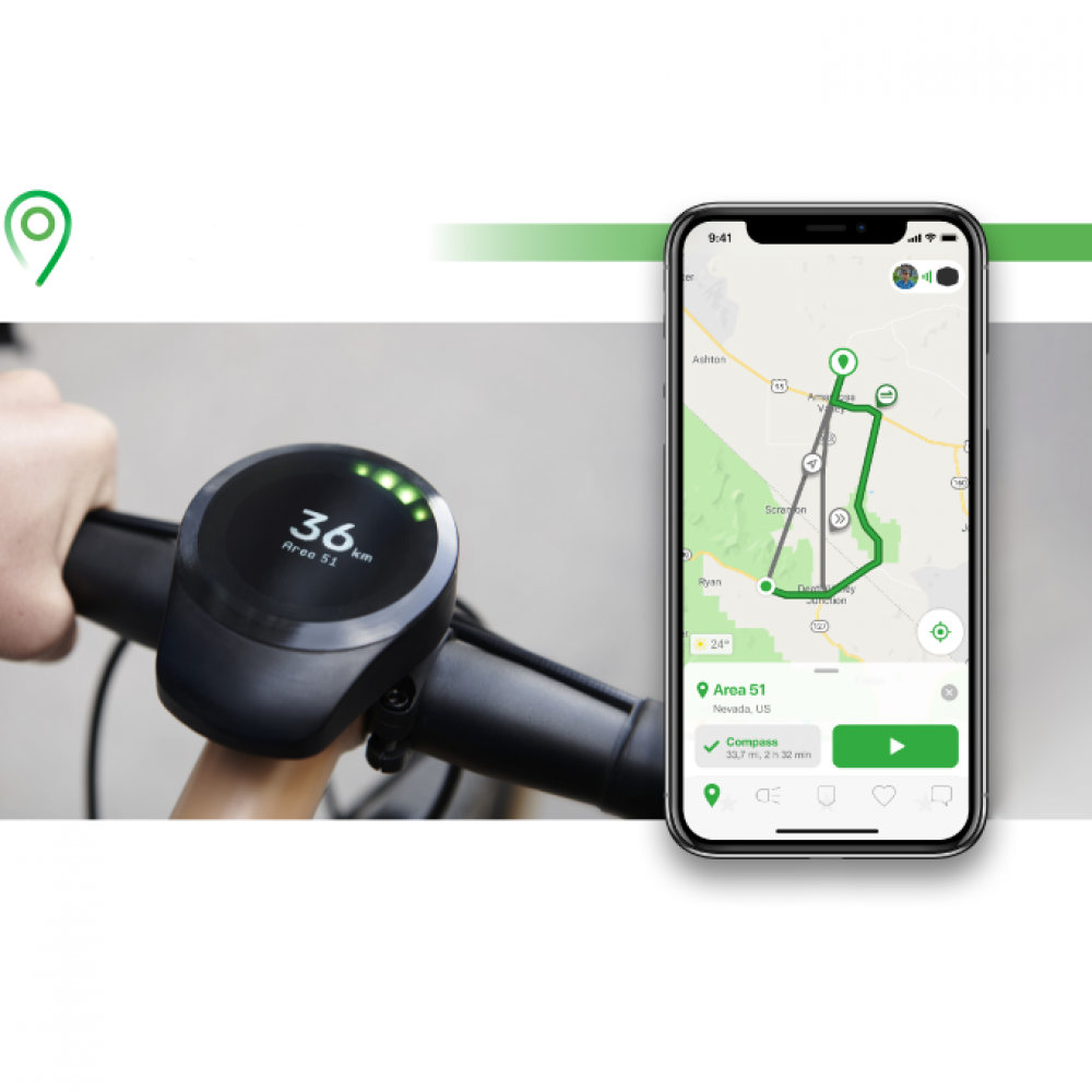 Умный навигатор для велосипеда. SmartHalo 2 купить в Москве по приятной цене