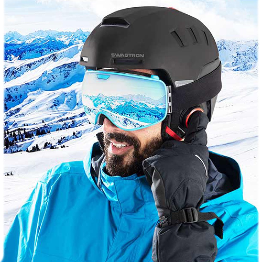 Умный шлем для лыж и сноуборда. Swagtron Snowtide Smart Helmet купить в  Москве по приятной цене