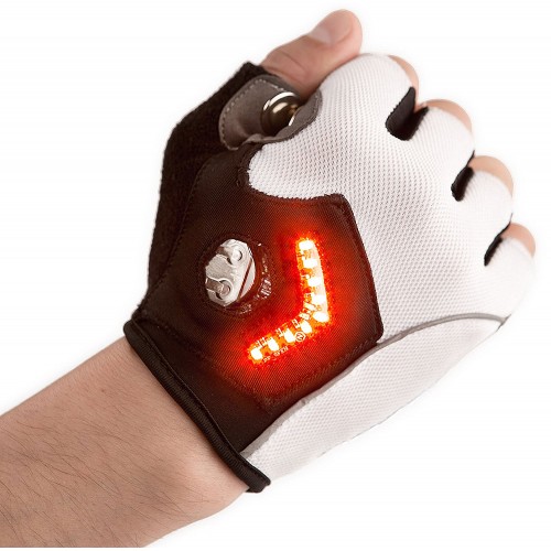 Zackees Turn Signal Gloves 2.0. Велоперчатки с поворотниками
